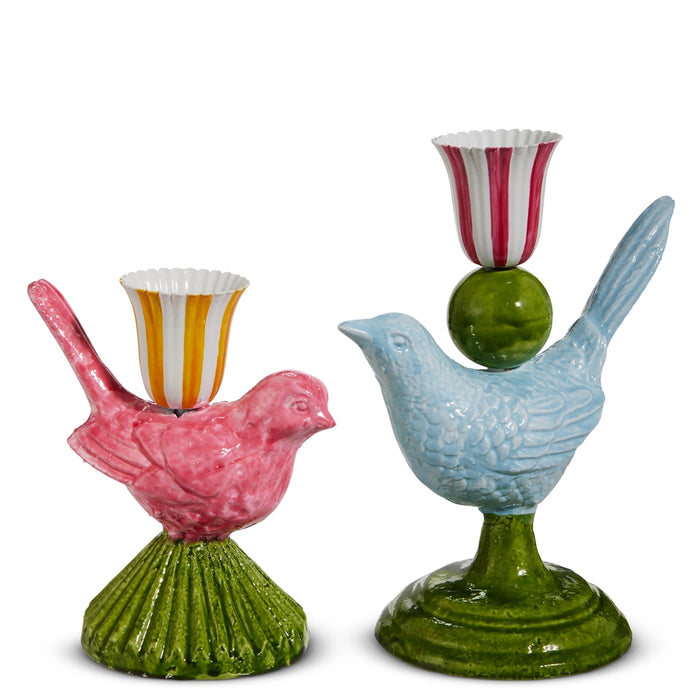 Bird Candlesticks, 2 Styles