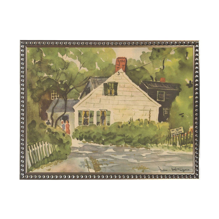 Watercolor landscape of Summer House