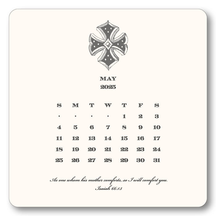 2026 Cross Calendar with Easel