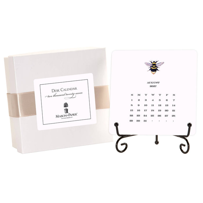 2027 Desk Calendar with Easel