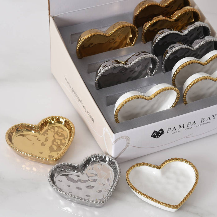 Pampa Bay Mini Heart Dish, 3 Finishes