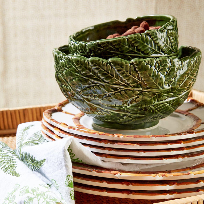 Fern Leaf Bowls, 2 Sizes