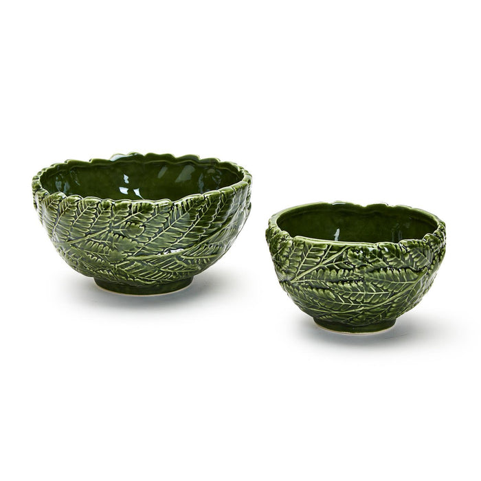 Fern Leaf Bowls, 2 Sizes