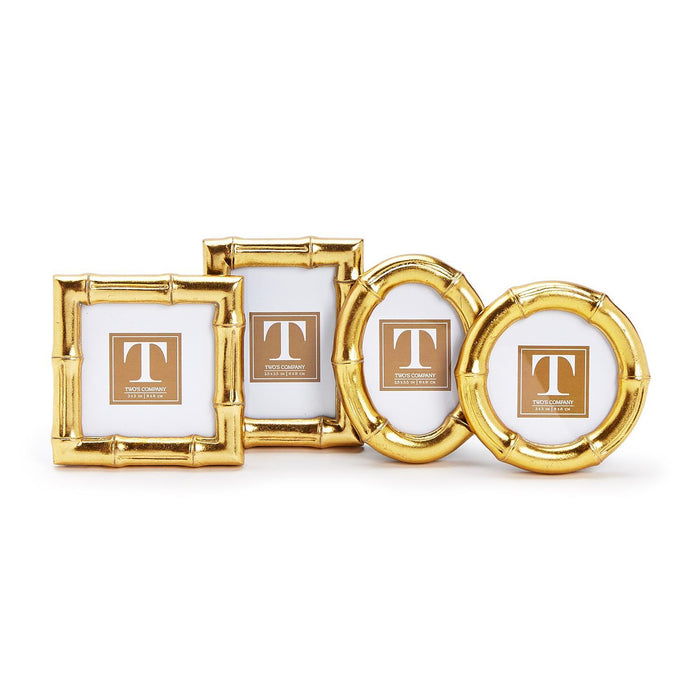 Gold Bamboo Photo Frames