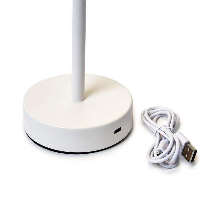 LED Portable Cordless White Scalloped Edge