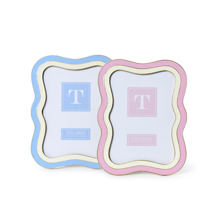 Waves Frame, Pink or Blue