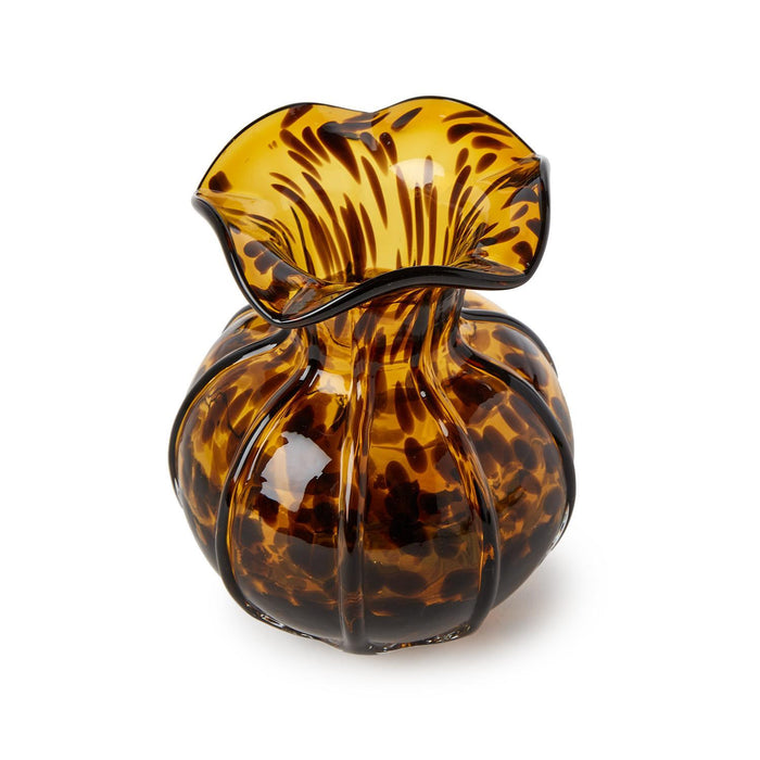 Ruffled Edge Vase, Tortoise