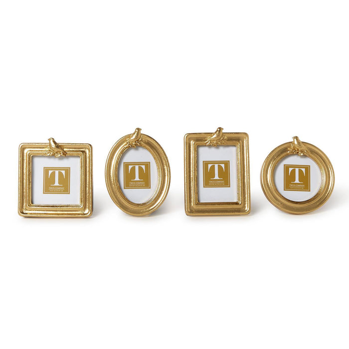 Gold Bird Photo Frame, 4 Shapes