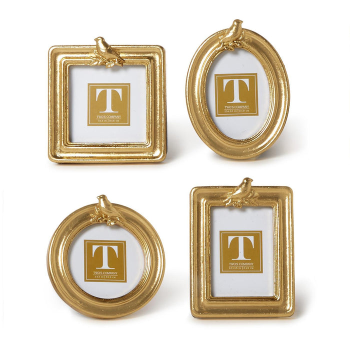 Gold Bird Photo Frame, 4 Shapes
