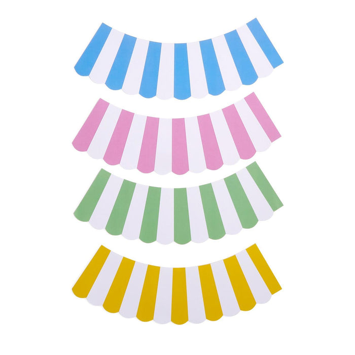 Stripe Paper Shade Covers, 4 Colors