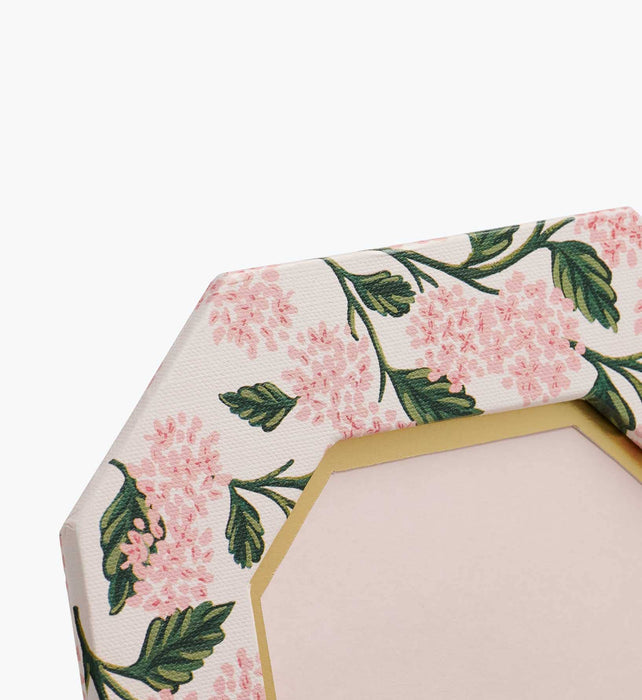 Pink Hydrangea Paper Wrapped Picture Frame