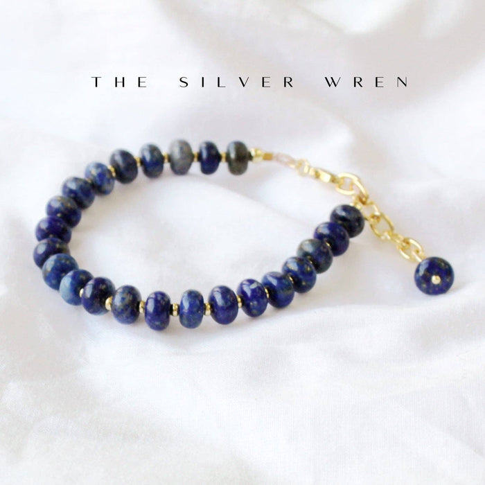 Bracelet, Midnight Lapis Beaded