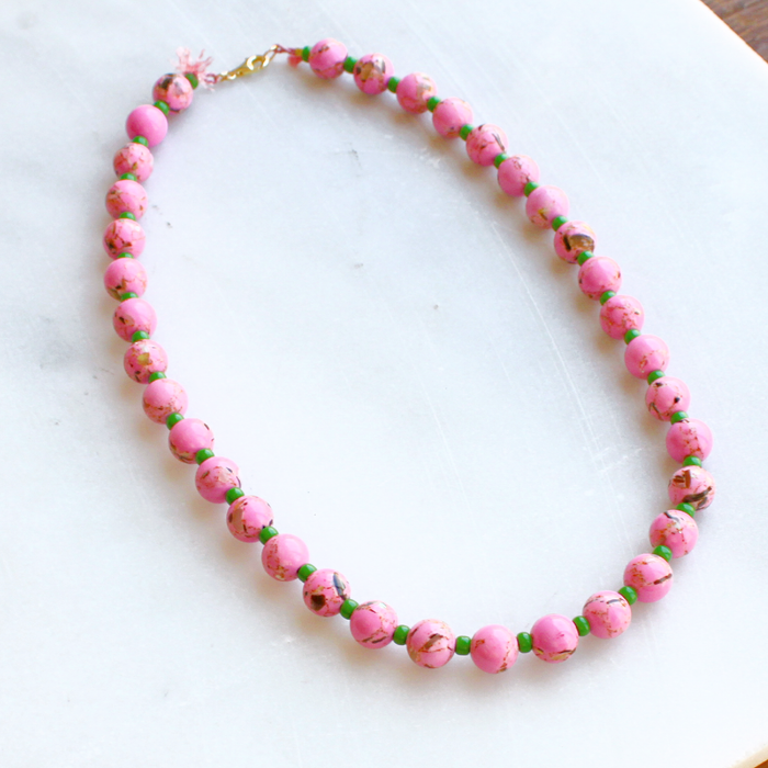 Necklace, Desert Bloom Lilac