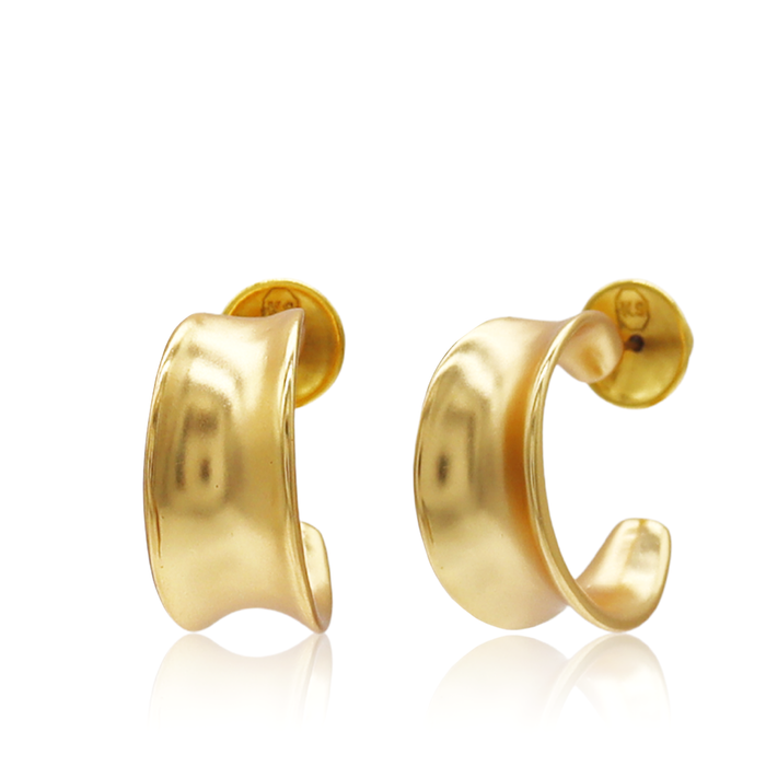 Earrings, Soft Curve Hoops