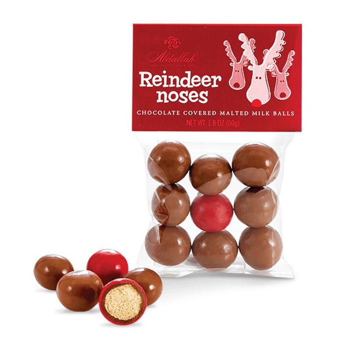Reindeer Noses Malted Milk Balls