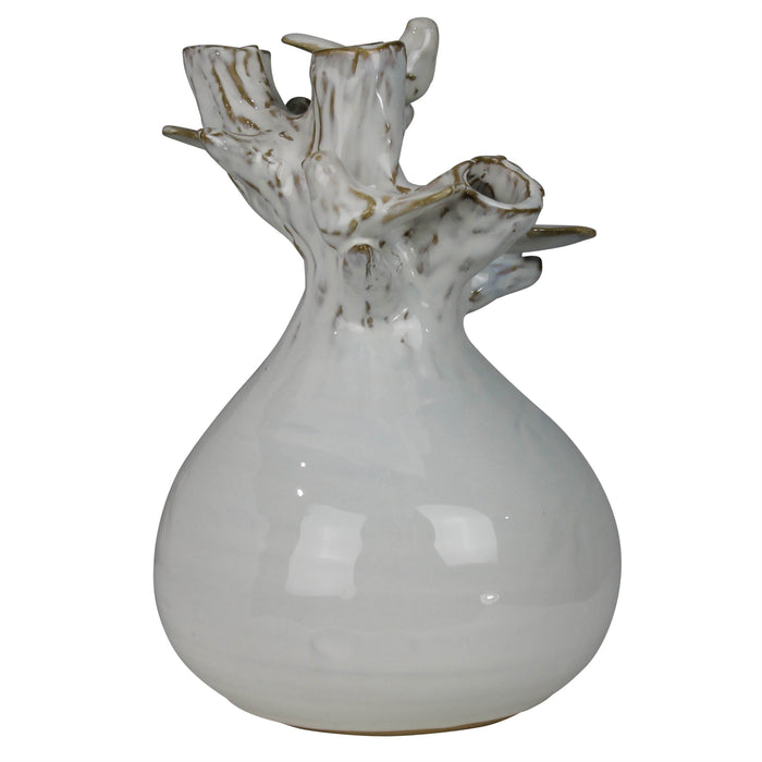 Vase with Bird & Branch, Ceramic