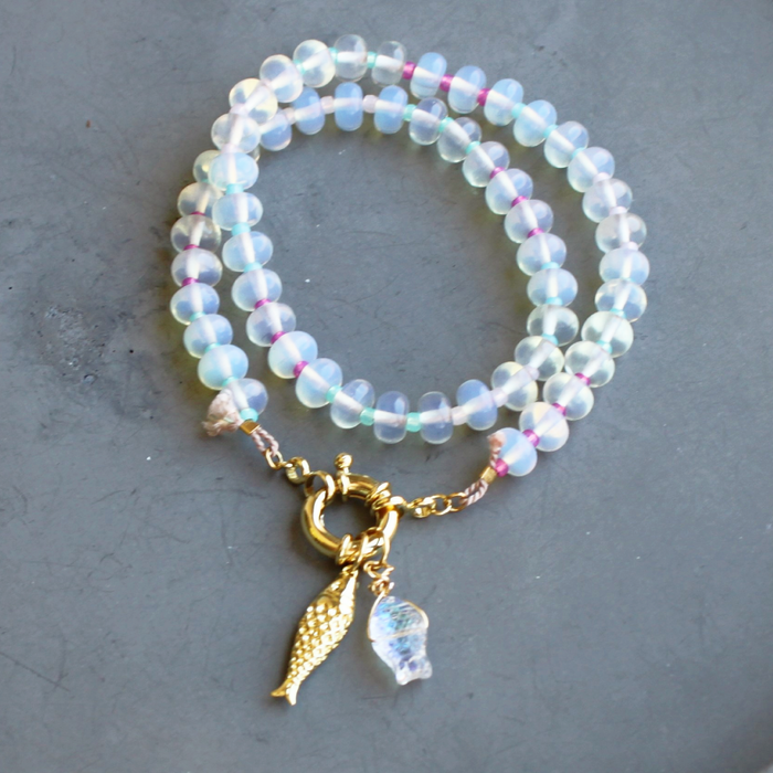Necklace, Mirage Stone Candy Fish