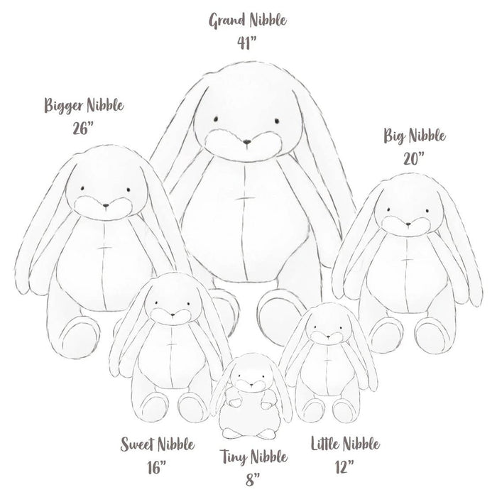 Little 12" Nibble Bunny - Gray