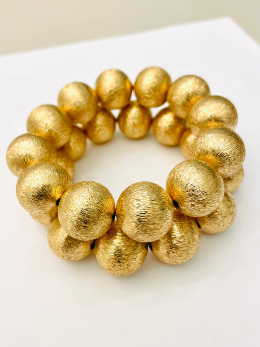 Bracelet, BIG Ball, Brushed Gold