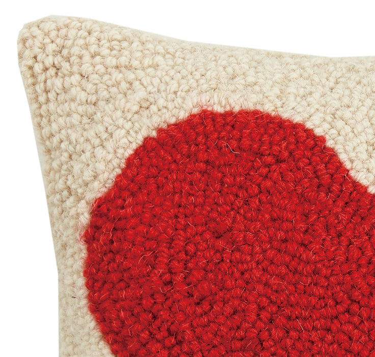 Red Heart Hook Pillow - Valentine's Day
