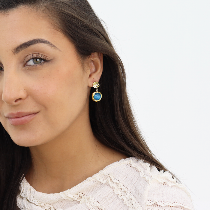 Earrings, Coriandoli Colorful, Sage Green