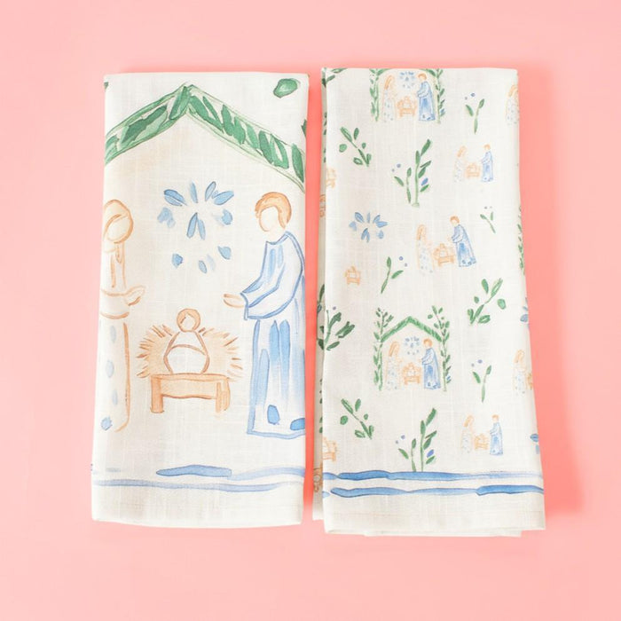 Tea Towels, Simple Grace Nativity, Set of 2
