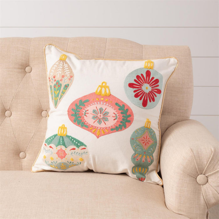 Throw Pillow, Merry Ornaments