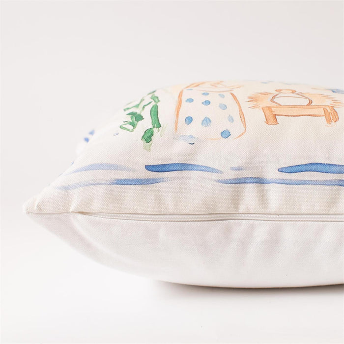Throw Pillow, Simple Grace Nativity