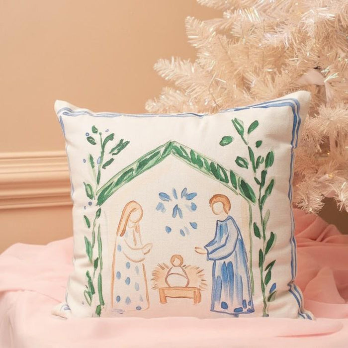 Throw Pillow, Simple Grace Nativity