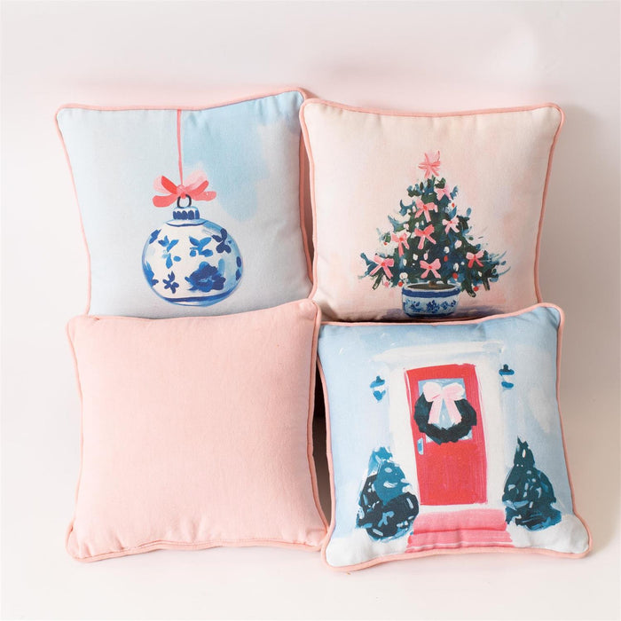 Mini Throw Pillows, Berry Bough, 4 Styles
