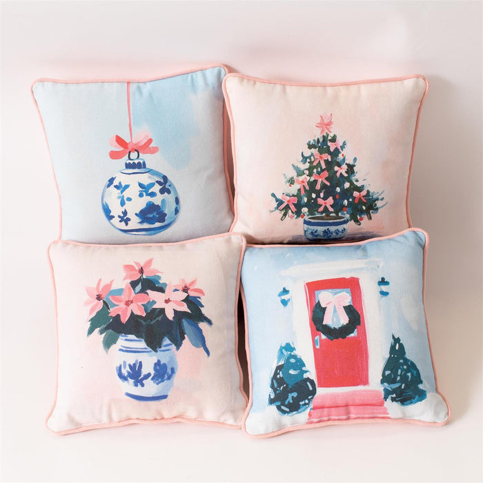 Mini Throw Pillows, Berry Bough, 4 Styles