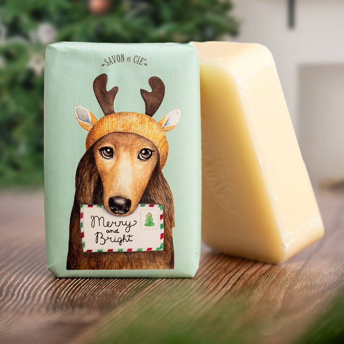 HOLIDAY SOAP 200g - Merry & Bright. Frangipane scent
