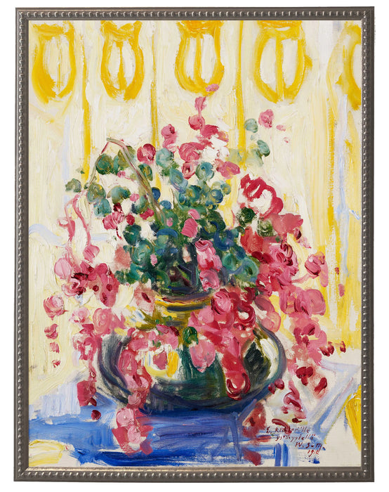 Art Print, Vintage Floral Oil Painting