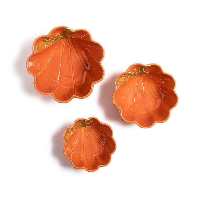 Pumpkin Tidbit Bowls, 3 Sizes