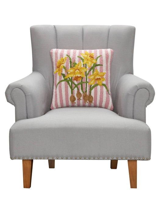 Yellow Daffodil Hook Pillow