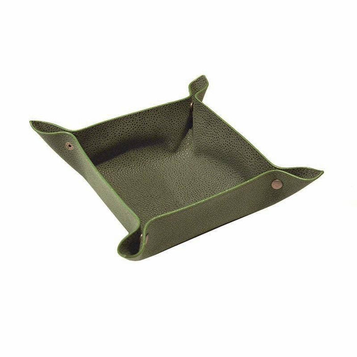 Valet Tray, Millwood Green Faux Suede