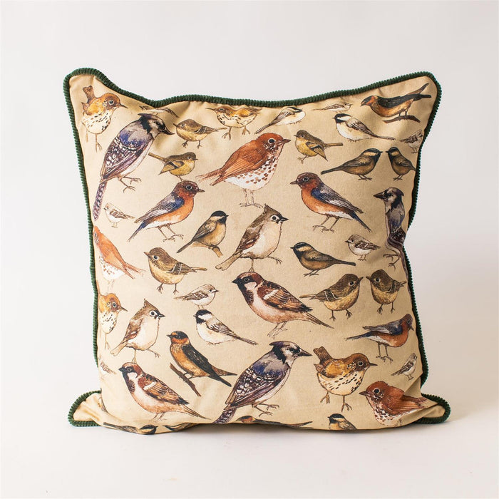 Throw Pillow, Watercolor Song Birds