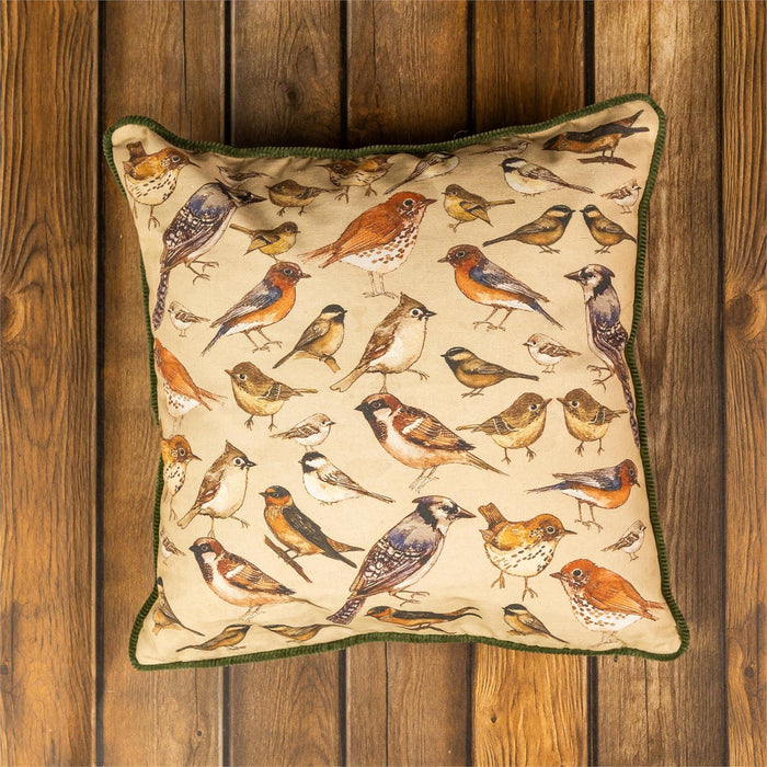Throw Pillow, Watercolor Song Birds
