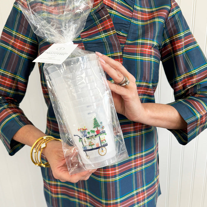 Shatterproof Cups, Christmas Bar Cart