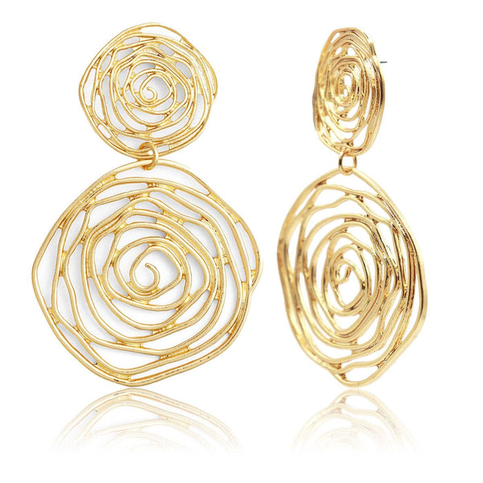 Earrings, Floral Statement