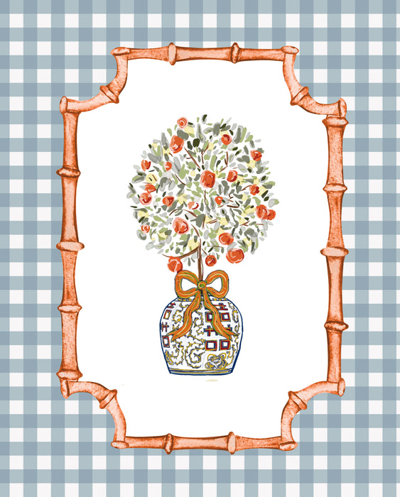 Art Print, Fall Topiary