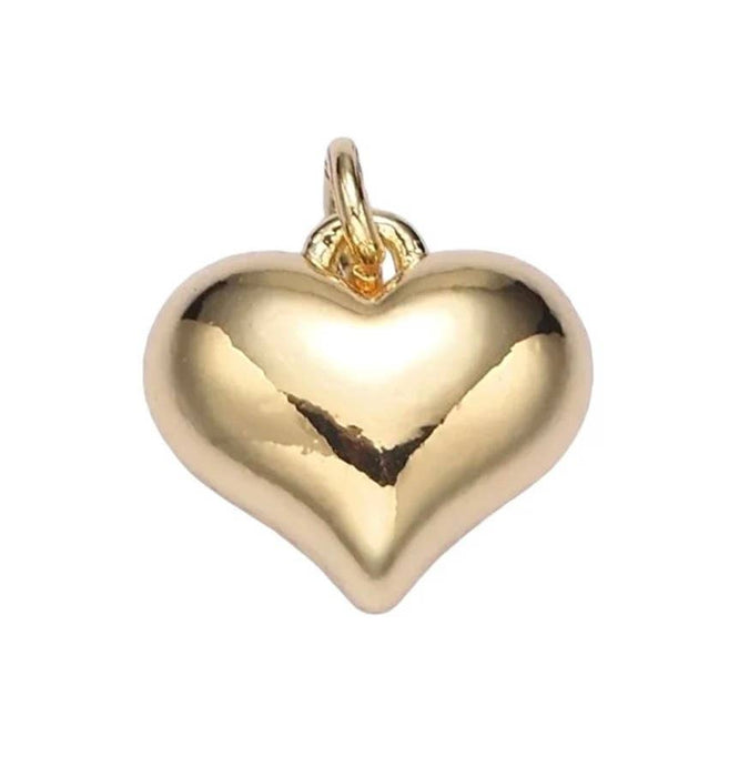 Tahiti scarf necklace: Puffy heart