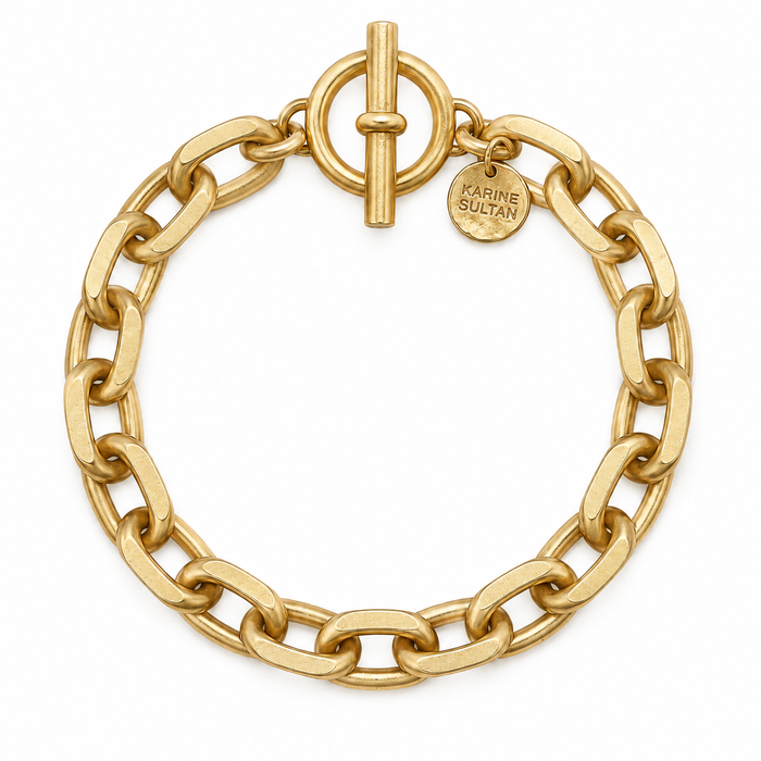 Toggle Chain Bracelet 24k
