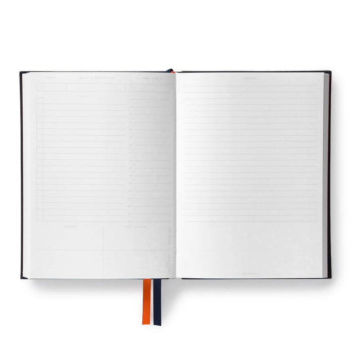 Navy Fabric Daily Planner