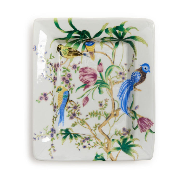 Decorative Ceramic Tray, Birds and Blossom