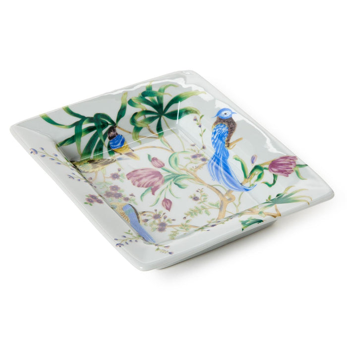 Decorative Ceramic Tray, Birds and Blossom
