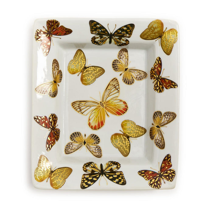 Decorative Ceramic Tray, Butterflies