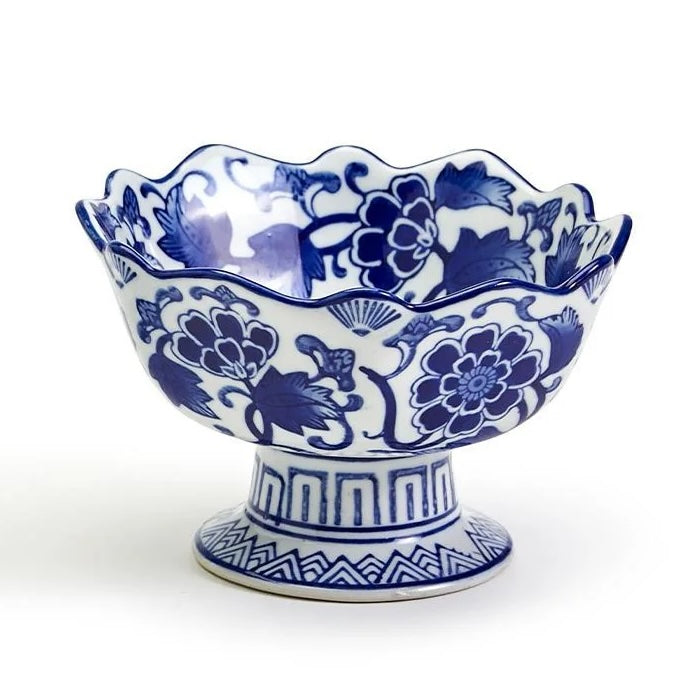Scalloped Edge Footed Bowl