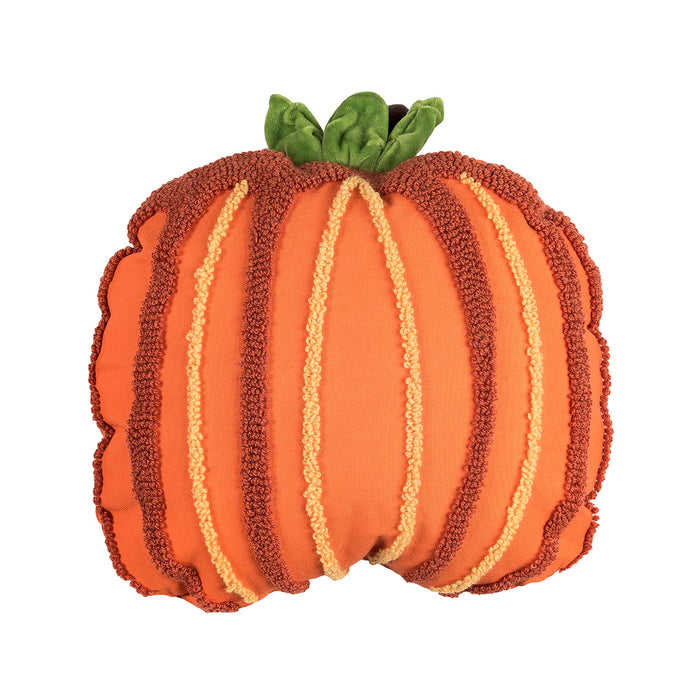 Throw Pillow, Pumpkin Shaped Hooked