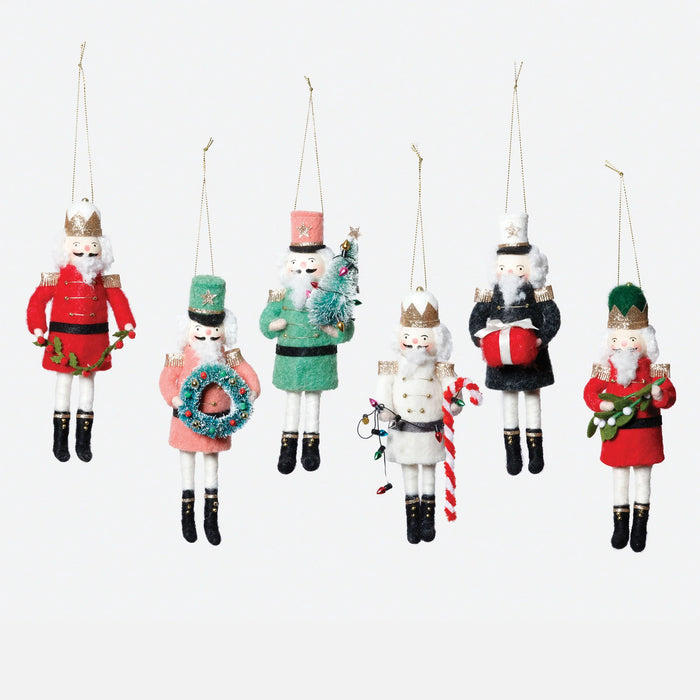 Wooden Nutcracker Ornament, 6 Styles